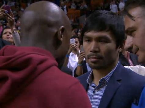 Mayweather And Pacquiao Both In Attendance At Heat Game Blacksportsonline