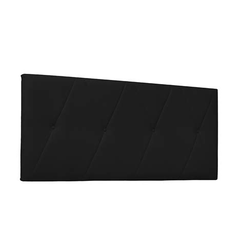 Cabeceira Painel Aquilla Para Cama Box King 195 Cm Corino Preto D Rossi