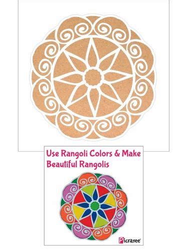 DIY MDF Readymade Rangoli Stencil Mats Easy To Use Easy To Fill Rangoli