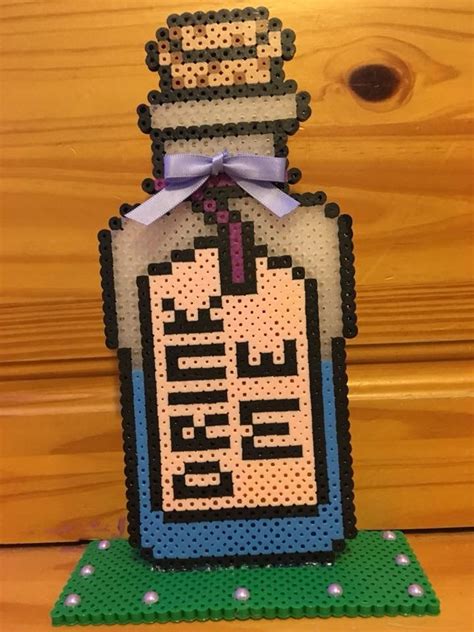 Perler Bead Drink Me Potion Alice In Wonderland Perler Beads Designs