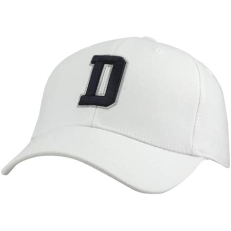 Dallas Cowboys D Flex Hat - White