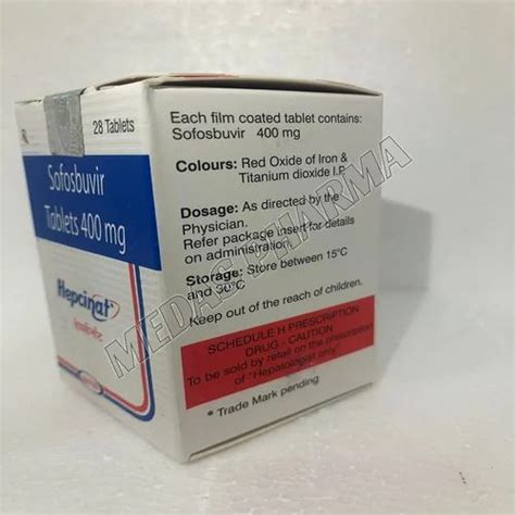 Hepcinat Sofosbuvir 400 Mg Tablet At Rs 5000 Bottle Hepcinat Tablet