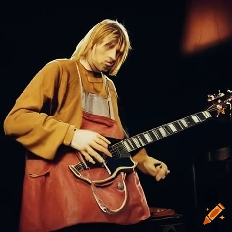 Creative Depiction Of Kurt Cobain Cooking In A Kitchen Scene On Craiyon