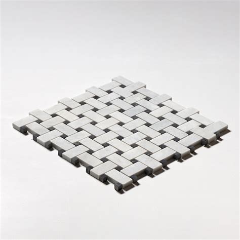 Avenza Honed Basket Weave Marble Mosaic Country Floors Of