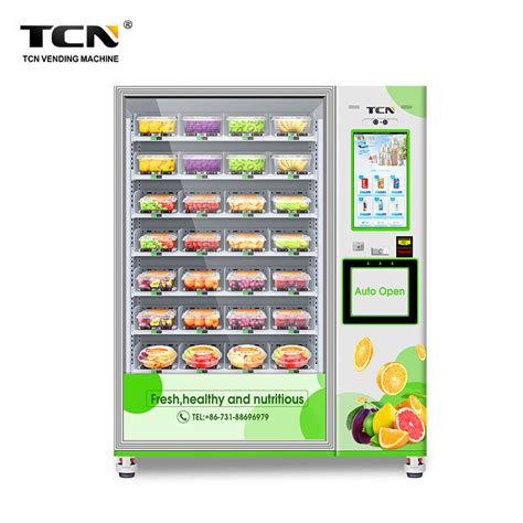 Tcn Popular Healthy Fruit Fresh Vegetables Salad Vending Machine With