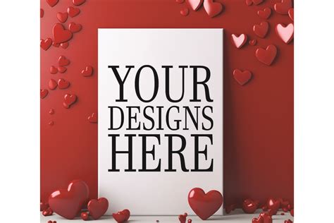 Valentine Backgrounds Card Mockups Graphic By Shamiul Creative Fabrica