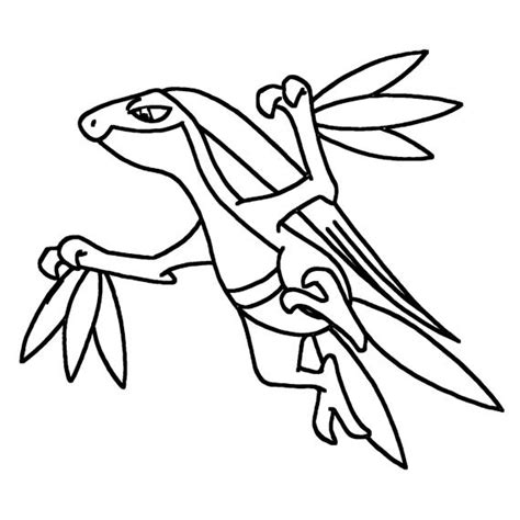 Grovyle Coloring Page Print IdeaShortcut