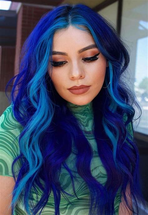 Vivid Hair Color Cute Hair Colors Pretty Hair Color Hair Dye Colors Hair Inspo Color Split