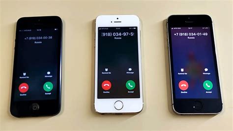 Apple Iphone Vs Apple Iphone S Vs Apple Iphone Se Incoming Call