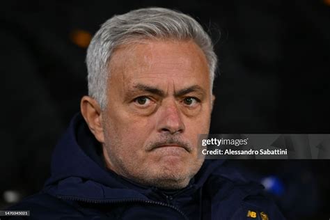 Josè Mourinho Head Coach Of As Roma Looks On During The Serie A Match