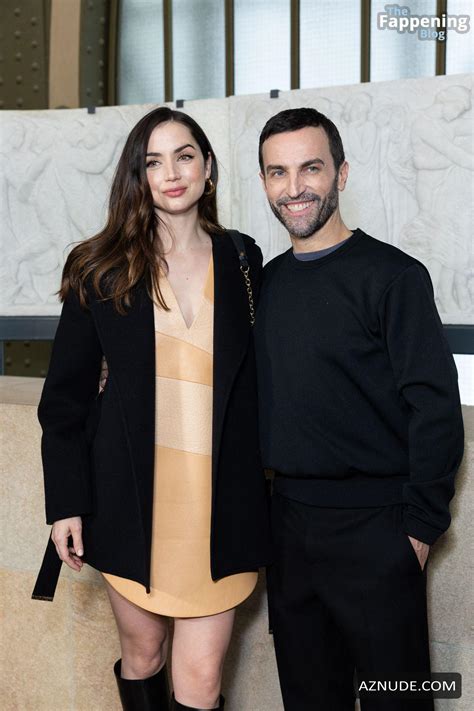 Ana De Armas Sexy Flashes Her Hot Underwear At The Louis Vuitton Fashion Show In Paris Aznude