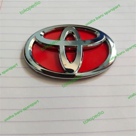 Jual Emblem Logo Stir Toyota Crom Begron Merah Shopee Indonesia