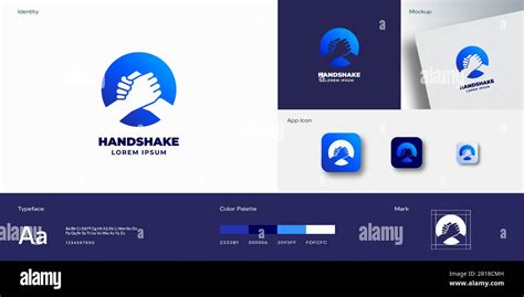 Handshake Abstract Vector Logo Template Partners Hand Shake