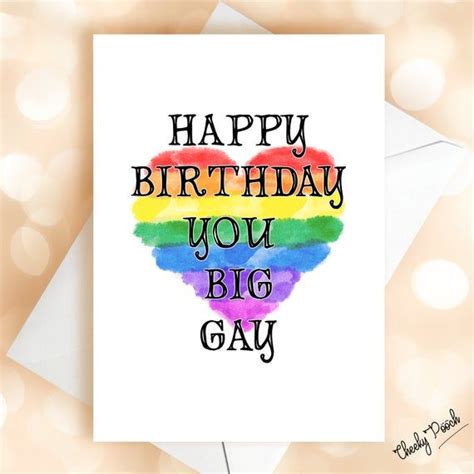 Happy Birthday You Big Gay LGBT Cards