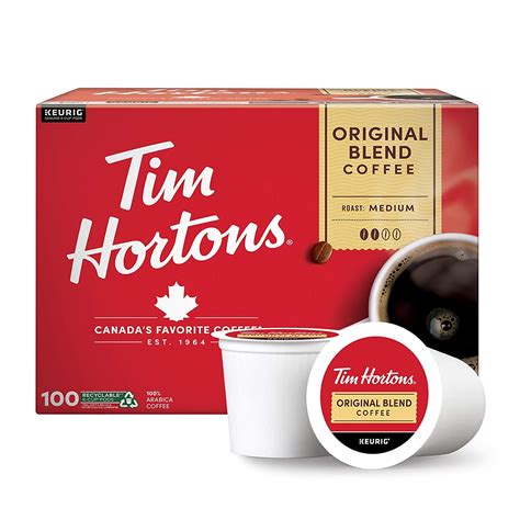 Tim Hortons Original Blend Medium Roast Coffee Single Serve K Cup