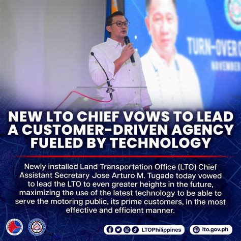 LTO Chief Vows Zero Corruption Fully Digitized Customer Driven Agency