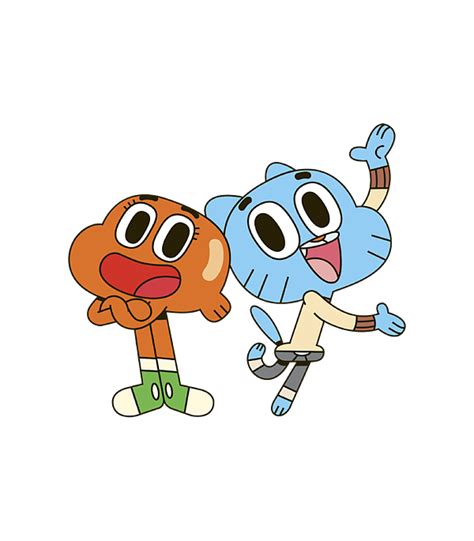 Cn The Amazing World Of Gumball Darwin Gumball Portrait Greeting Card