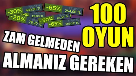 STEAM YAZ İNDİRİMLERİNDE KAÇIRILMAMASI GEREKEN 100 OYUN YouTube