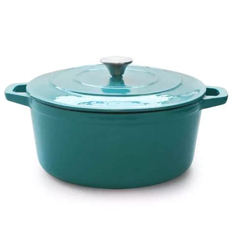 Eetrite Cast Iron Casserole 28cm Turquoise Round Friedman And Cohen