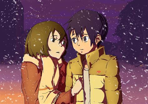 Anime ERASED Kayo Hinazuki Satoru Fujinuma Front HD Wallpaper