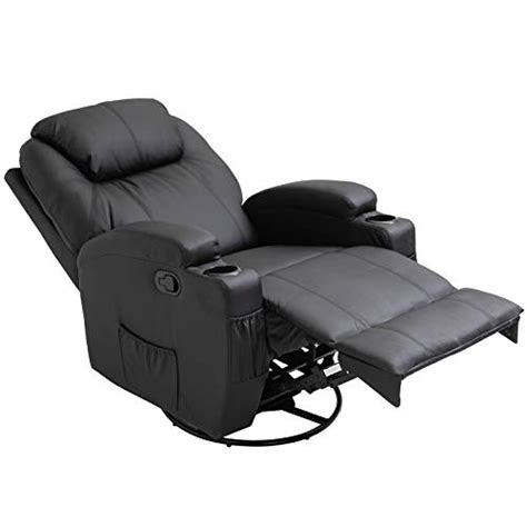 Homcom Fauteuil De Massage Relaxation électrique Chauffant Inclinable