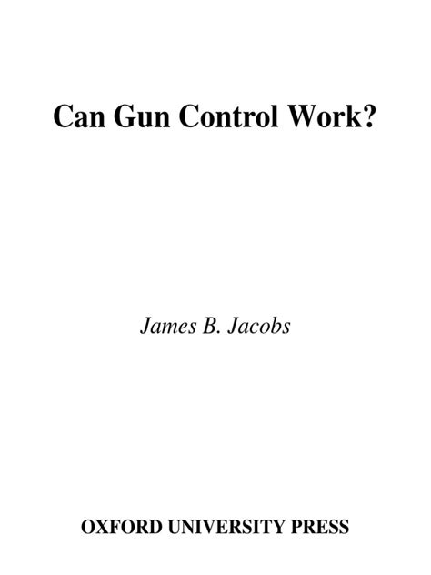 Can Gun Control Work Pdf Gun Control Overview Of Gun Laws By Nation