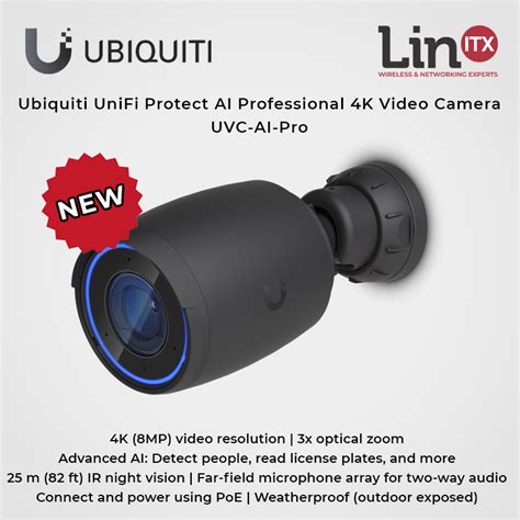 Ubiquiti Unifi Protect Uvc Ai Pro K Video Camera Cctv Overview