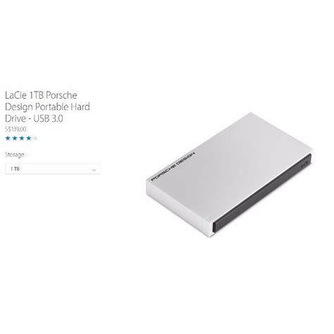 Lacie Tb Porsche Design Portable Hard Drive Usb Computers