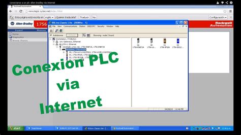 Comunicacion Plc Allen Bradley Via Internet Usando Rslinx Rslogix