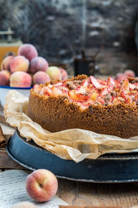 Peach Cobbler K Sst K Sekuchen Pfirsich K Sekuchen Mit Zimtstreuseln