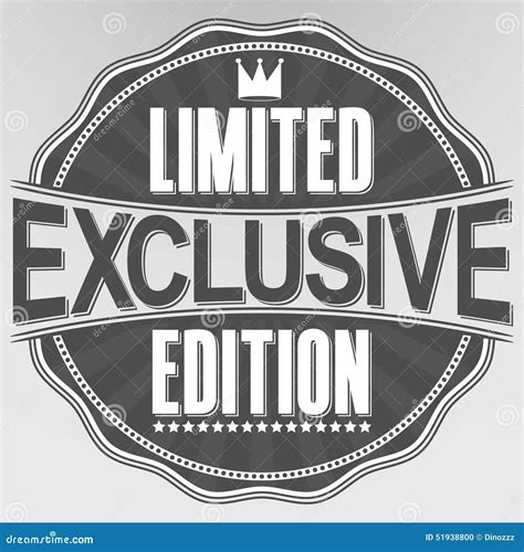 Exclusive Limited Edition Retro Label Vector Stock Vector