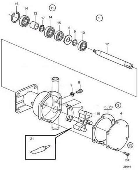 Water Pump Kit For Volvo Penta Md Md Md Md Etsy