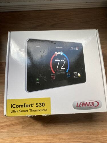 Lennox Icomfort S30 7inch Black Thermostat Outdoor Sensor 19v30 Ebay