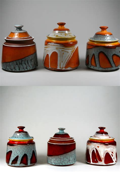 Kitchen Canister Set Ceramic Set Salt Cellar With Lid Etsy Ceramic