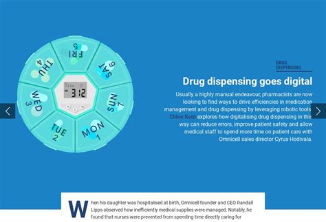 Drug Dispensing Goes Digital Pharma Technology Focus Issue