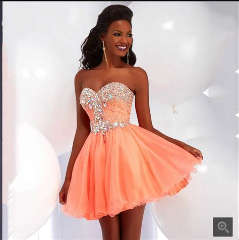 Special Occassion African Girls Short Prom Dress With Sparkly