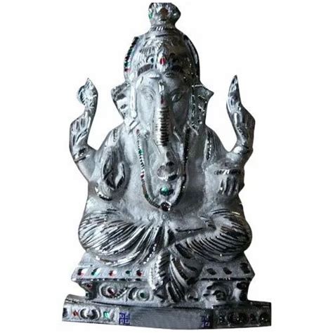 Silver Aluminium Aluminum Lord Ganesha Statue At Rs In Jodhpur Id