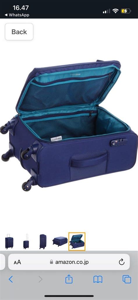 Koper Samsonite Inch Navy Blue Barang Mewah Tas Dompet Di Carousell