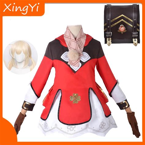 Klee Genshin Impact Anime Cosplay Costumes For Women Lolita Dress Role