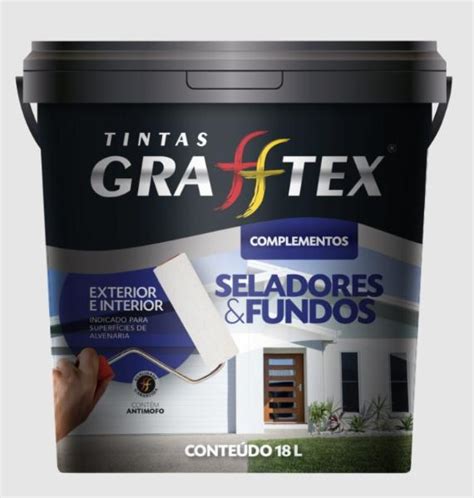 Fundo Preparador Para Paredes Branco Grafftex Balde L Imobiliario