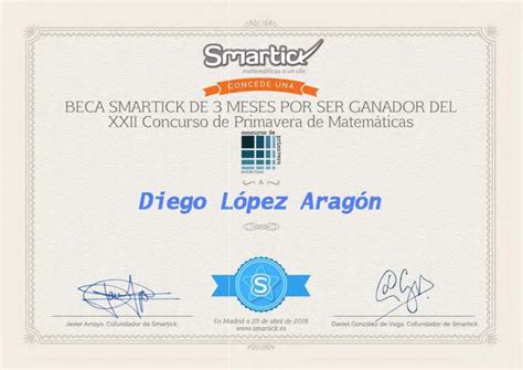 Un Alumno Smartick Ganador Del Concurso De Primavera De Matem Ticas