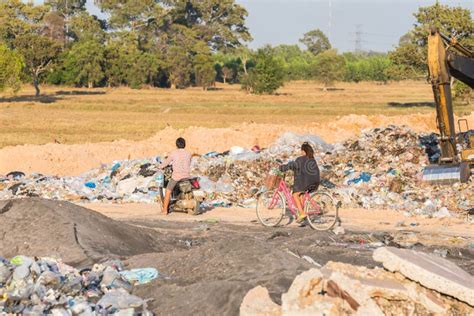 Landfill In Thailand Editorial Photography Image Of Equipment 40555242