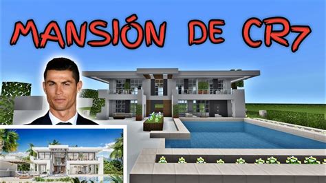 Como Hacer La Mansion De Cristiano Ronaldo En Minecraft Youtube