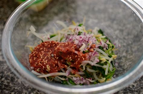 Korean Spinach Mung Bean Sprouts Salad Beyond Kimchee