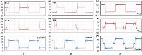 Experimental Switching Waveforms In The Voltage Step Up Mode Of A