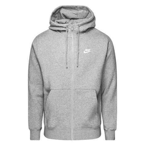 Nike Hoodie Nsw Club Grau Silber Weiß