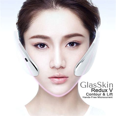 Glasskin™ Redux V Microcurrent Facial Toning Device Brookstone