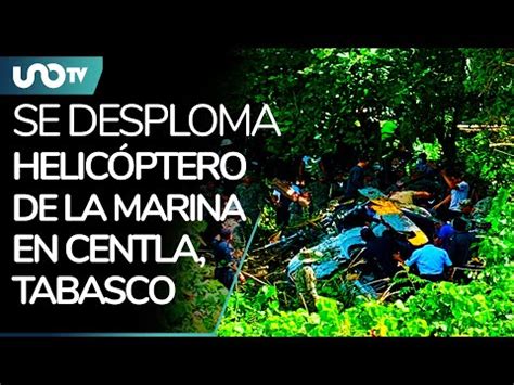 Cae Helic Ptero De Marina En Tabasco Hay Muertos Y Heridos Uno Tv