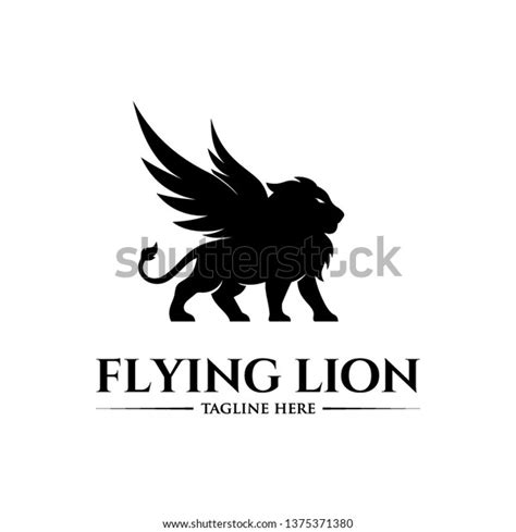 Flying Lion Logo Stock Vector (Royalty Free) 1375371380 | Shutterstock