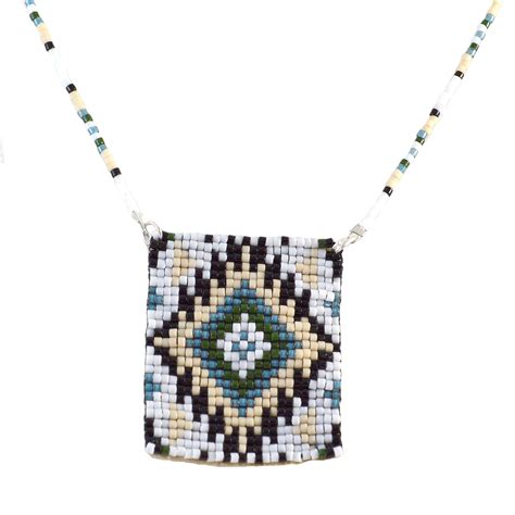 Beaded Southwest Amulet Necklace Megan Petersen Jewelry